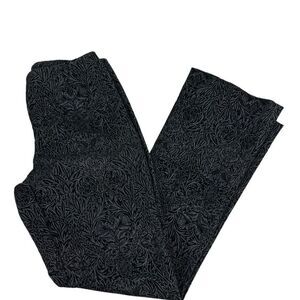 Sno Skins Front Zip Pants size 4 with Velvet Print